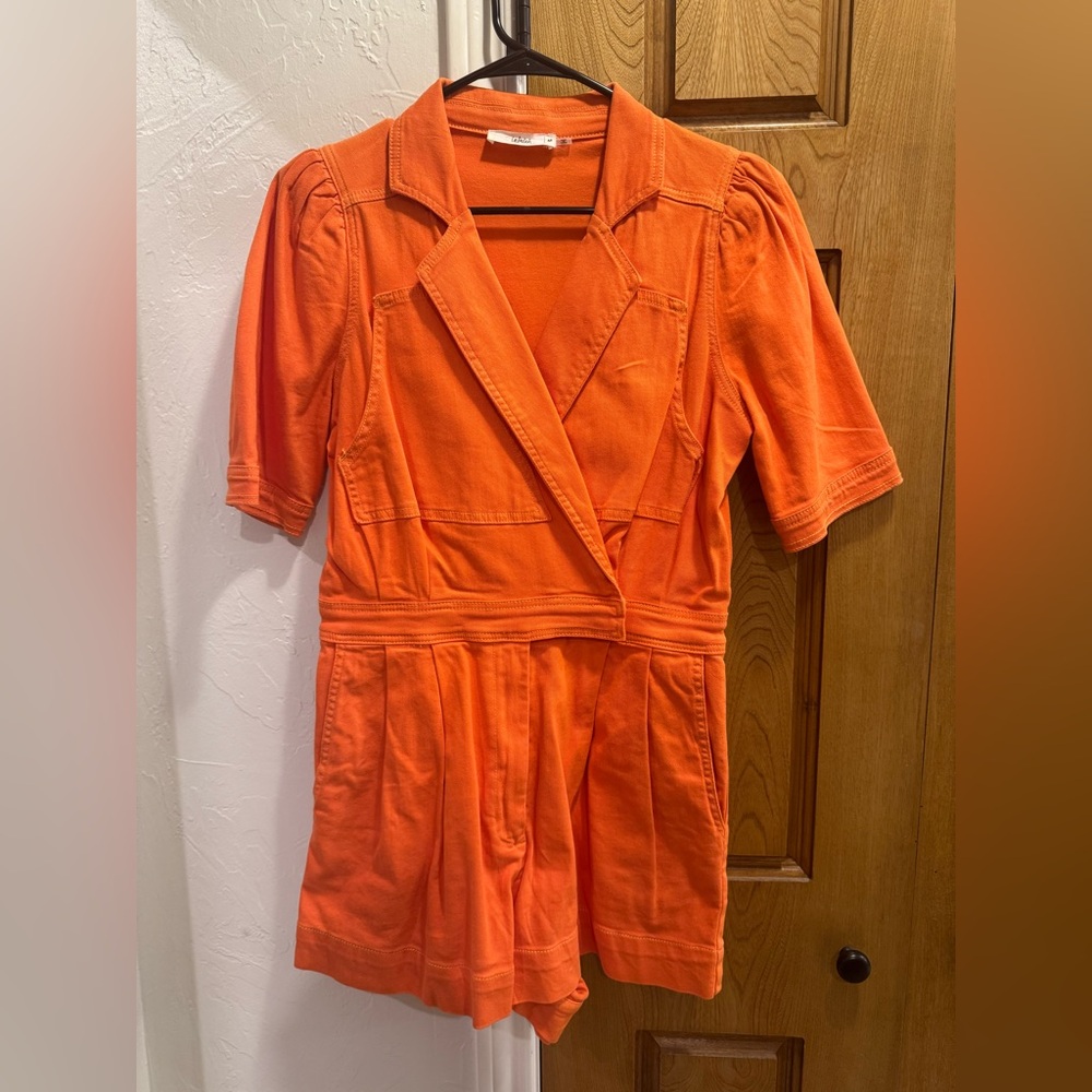 Talulah- Vibrant Orange Short Sleeve Jumpsuit. Size M. EUC.